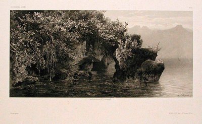 Margens do Lago de Genebra de Alexandre Calame