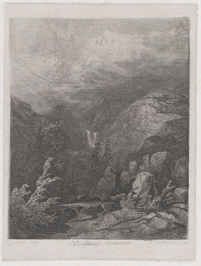 Paisagem, 1839. de Alexandre Calame
