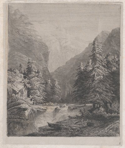 Paisagem, século XIX. de Alexandre Calame