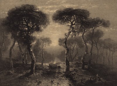 Paisagem com árvores de Alexandre Calame