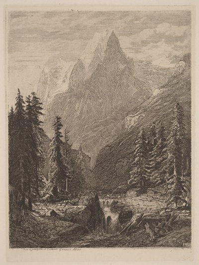 Prado de montanha de Alexandre Calame