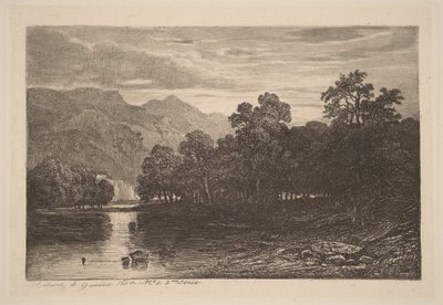 Rio de montanha de Alexandre Calame
