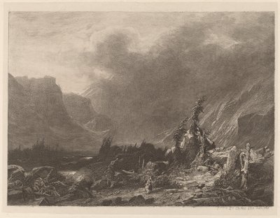 Tempestade na Montanha de Alexandre Calame