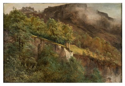 Paisagem montanhosa no Valais de Alexandre Calame