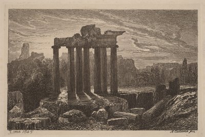 Ruínas romanas de Alexandre Calame