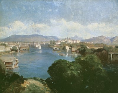 Saint-Jean-Sur, Genebra (óleo sobre tela) de Alexandre Calame