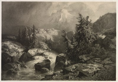 Tempestade nos Alpes de Alexandre Calame