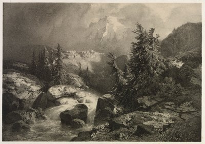 Tempestade nos Alpes. de Alexandre Calame