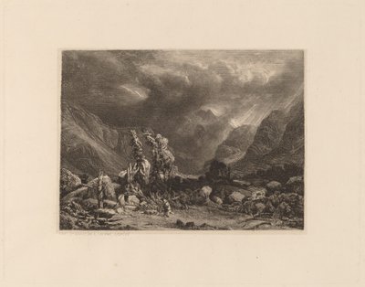 Tempestade nas Montanhas de Alexandre Calame