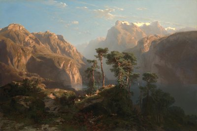 Lago Vierwaldstätter de Alexandre Calame