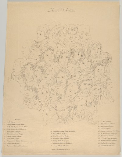 Um Encontro de Artistas, 1804. de Alexandre Clément