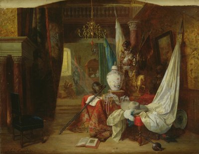 Interior, romântico bric-a-brac de Alexandre Couder