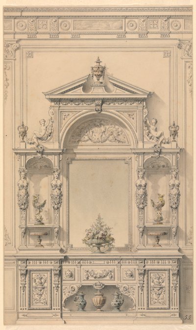 Design para móveis de corredor de Alexandre Eugène Prignot