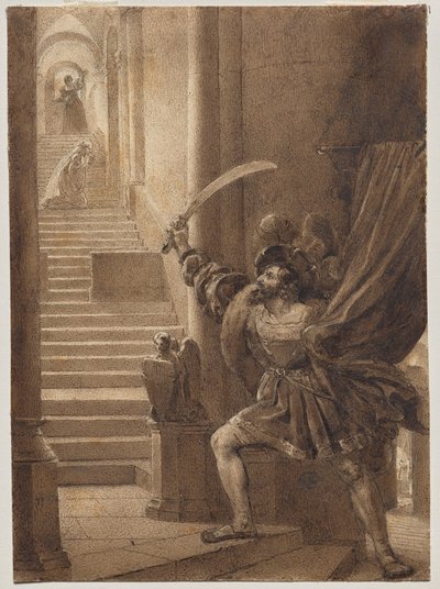 François I Brandindo uma Espada de Alexandre Evariste Fragonard