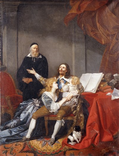 O rei Charles I se despediu de sua família antes de sua execução, de Alexandre Evariste Fragonard