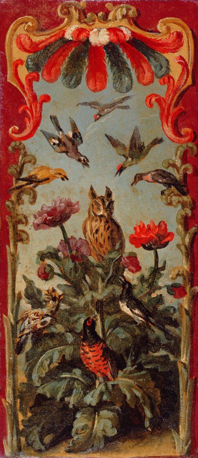 Design para a folha de uma tela de Savonnerie, c.1720 de Alexandre Francois Desportes