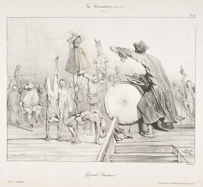 Grands Sauteurs !, de La Caricature, 1823-60. de Alexandre Gabriel Decamps
