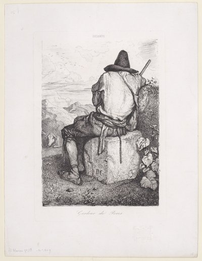 Criador de porcos, 1843. de Alexandre Gabriel Decamps