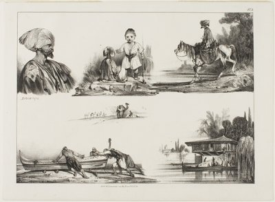 Folha de esboços, nº 3 de Alexandre Gabriel Decamps