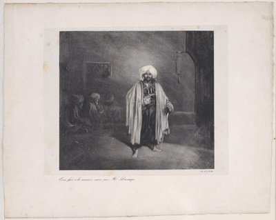 Turco em pé, 1831. de Alexandre Gabriel Decamps
