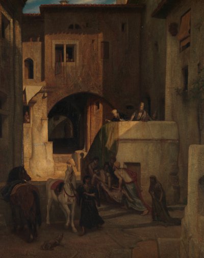 O bom samaritano, em 1853. de Alexandre Gabriel Decamps