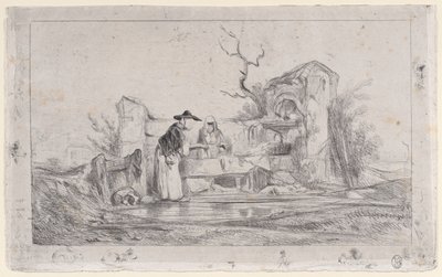 As Lavadeiras, 1833-38. de Alexandre Gabriel Decamps