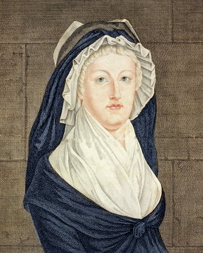 Maria Antonieta (1755-93) no Concierge, depois de uma pintura de Alexandre Kucharski (1741-1819) - Retrato da Rainha Maria Antonieta (1755-1793) no Concierge gravada depois da pintura de Alexandre Kucharski (1741-1819) de Alexandre Kucharski