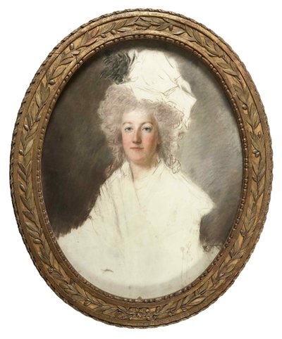 Retrato da rainha Maria Antonieta da França 1755-1793, 1791-1792. de Alexandre Kucharski