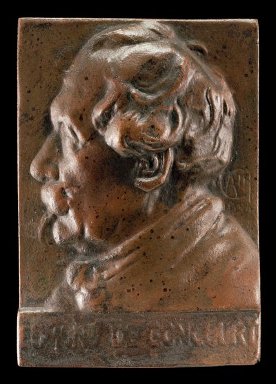 Edmond de Goncourt, 1822-1896, Escritor e Crítico, c. 1891. de Alexandre Louis Marie Charpentier