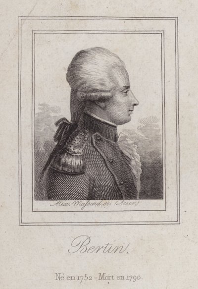 Antoine de Bertin, poeta francês (gravura) de Alexandre Massard