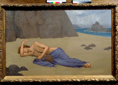 Lamentação da Pintura Orphee de Alexandre Seon (1855-1917) 1896. Dim. 0,73 x 1,16 m. Musee d