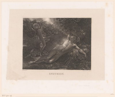 Endymion bezocht porta Diana Endymion (título no objeto) de Alexandre Vincent Sixdeniers