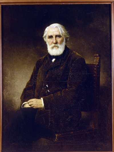 Ivan Tourgueniev - Retrato do autor Ivan S. Turgenev (1818-1883) - Peinture de Alexei Alexeyevich Harlamov (1840-1922) - 1875 - Óleo sobre tela - 144x108 - Museu Estatal da Rússia, São Petersburgo de Alexei Alexevich Harlamoff
