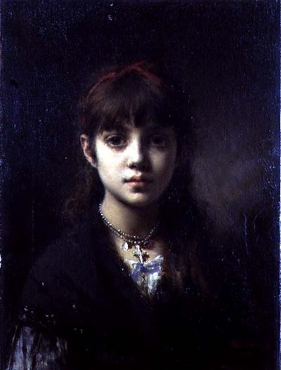 The Artists Daughter, 1884 (ver também 65312) de Alexei Alexevich Harlamoff