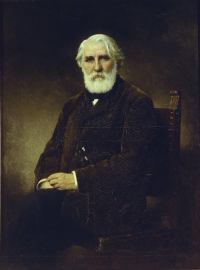 Retrato do autor Ivan S. Turgenev 1818-1883, 1875 de Alexei Alexeyevich Harlamov
