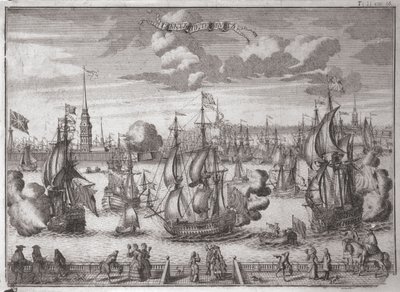Vista de São Petersburgo, 1727 de Alexei Fyodorovich Zubov