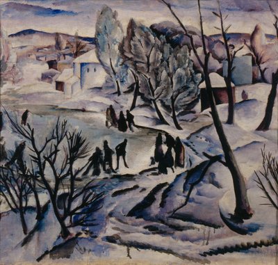 Inverno. Lagoa Congelada, 1923-1924 de Alexei Ilyich Kravchenko