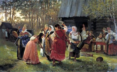 Festa de véspera do casamento, 1889 de Alexei Ivanovich Korzukhin