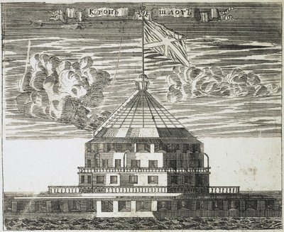 Forte Kronschlot em Kronstadt, 1717 de Alexei Ivanovich Rostovtsev