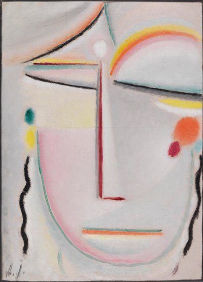 Cabeça abstrata: Iluminismo II, 1919. de Alexei Javlensky von