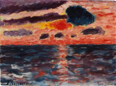 Pôr do sol, Borkum, 1928. de Alexei Javlensky von
