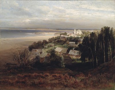 O Mosteiro da Assunção de Jesus, perto de Nizhny-Novgorod de Alexei Kondratjewitsch Sawrassow