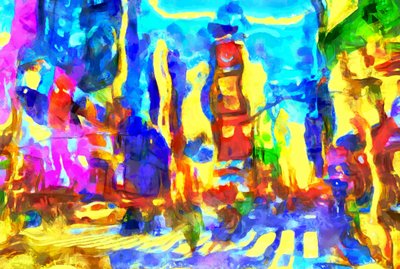 Crossroads,2020,(técnica mista) de Alexei Makhov