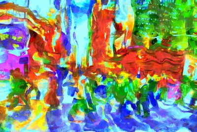 Cidade verde,2020,(técnica mista) de Alexei Makhov