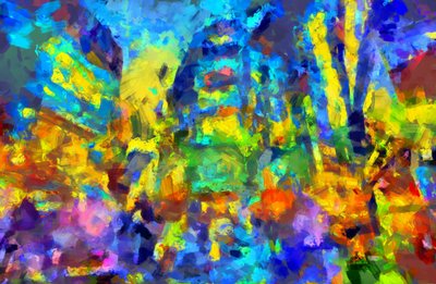 Hora de ponta, 2020, (técnica mista) de Alexei Makhov