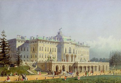 O Palácio Constantino em Strelna, 1847. de Alexei Maximovich Gornostayev