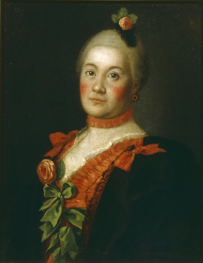 Retrato da condessa Tatyana Alexeyevna Trubetskaya, 1761 de Alexei Petrovich Antropov