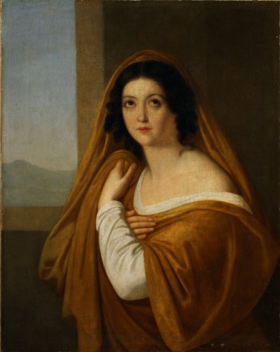 Retrato da princesa Yevdokia Avdotya Ivanovna Golitsyna, née Izmaylova 1794-1890, década de 1810 de Alexei Yegorovich Yegorov