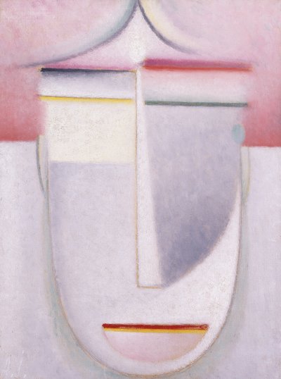 Abstract Head: Composição no 2 "inverno"; Cabeça abstrata: Composição nº 2 "inverno", c.1924 de Alexej von Jawlensky