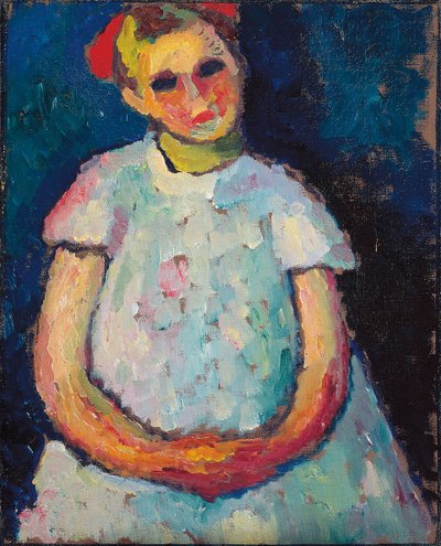 Criança com as mãos postas, c. 1909 de Alexej von Jawlensky